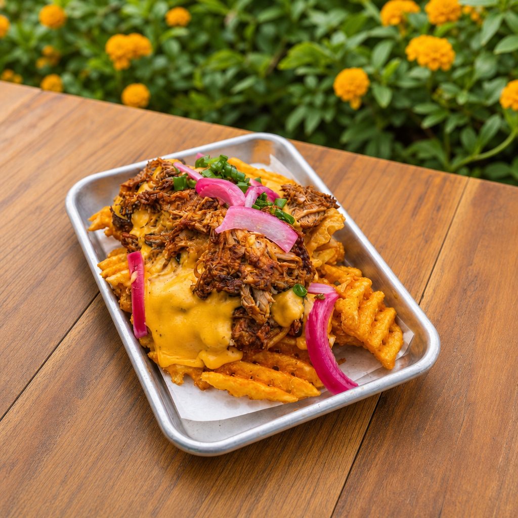 BBQ PORK FRIES.