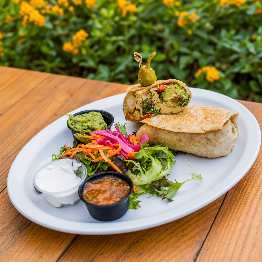 VEGGIE BURRITO.