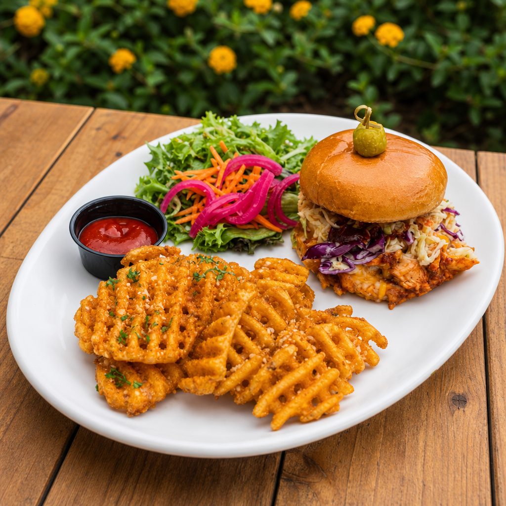 BBQ CHICKEN SANDWICH.